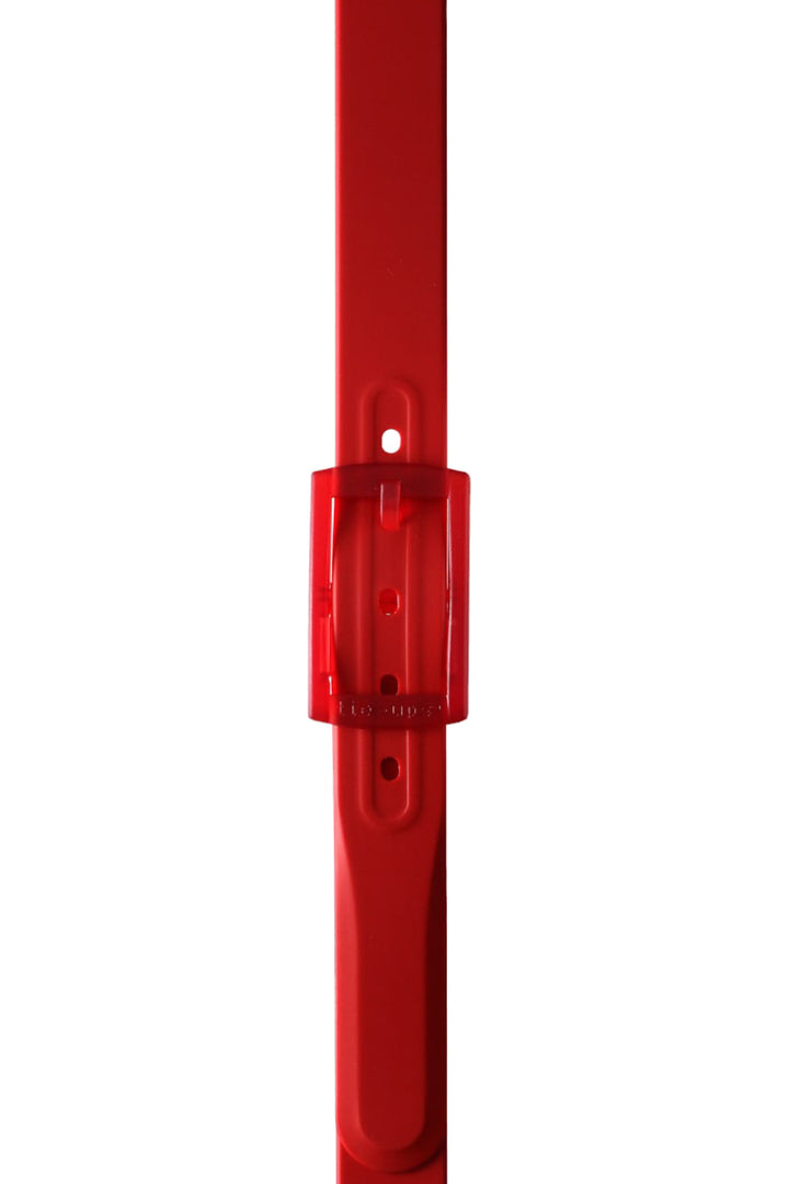 Cintura basic rosso acceso tinta unita in gomma
