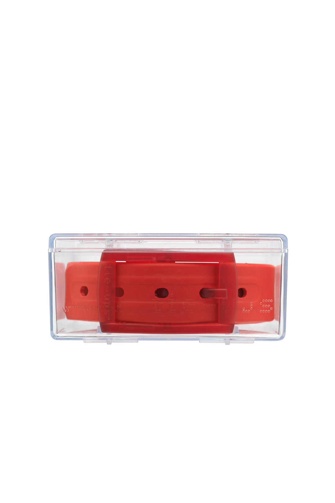 Cintura basic rosso acceso tinta unita in gomma
