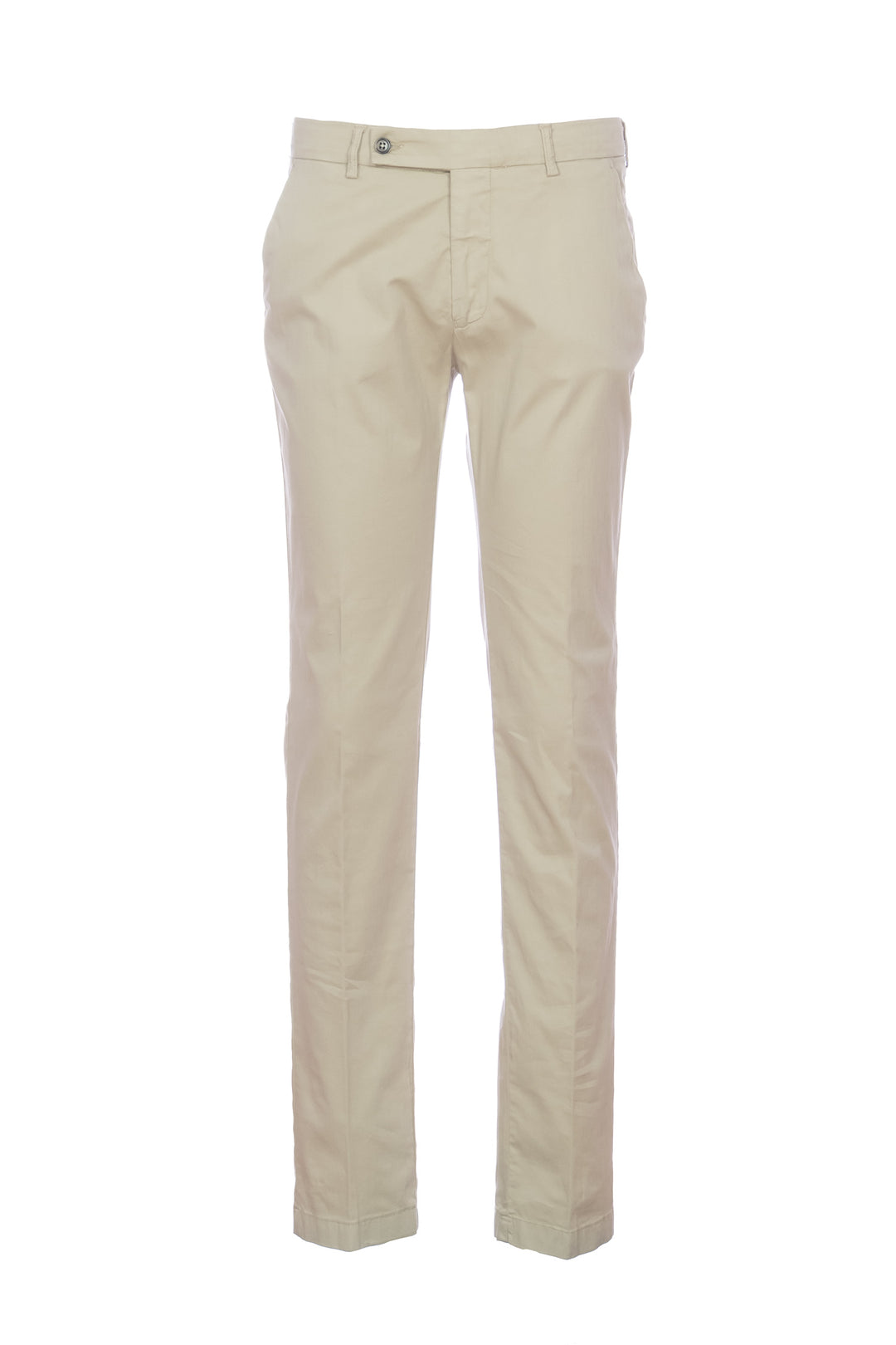 BERWICH Pantalone “MORELLO” beige in misto cotone elasticizzato e seta - Mancinelli 1954