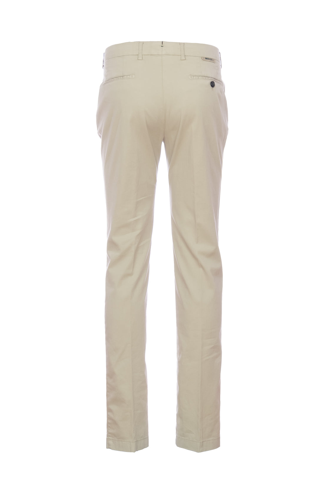 BERWICH Pantalone “MORELLO” beige in misto cotone elasticizzato e seta - Mancinelli 1954