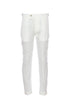 Pantalone “RETRO” bianco in seta con una pince