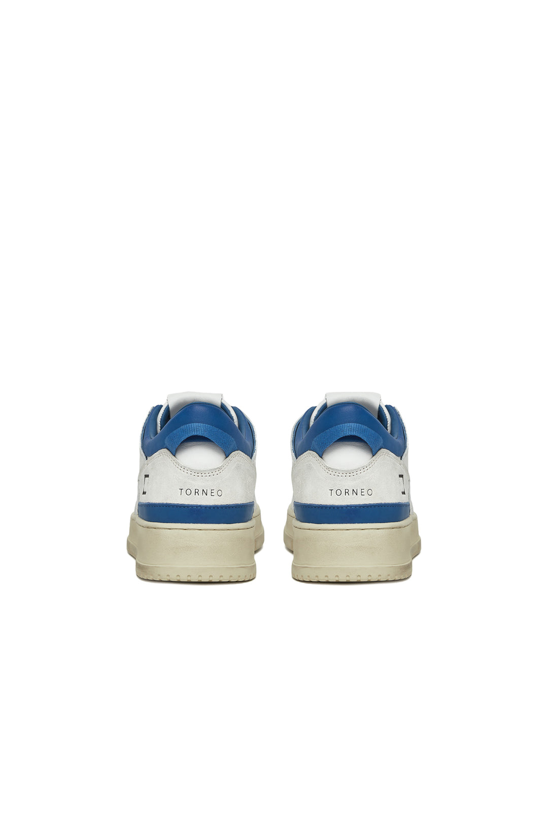 DATE Sneaker TORNEO LEATHER WHITE-BLUETTE - Mancinelli 1954