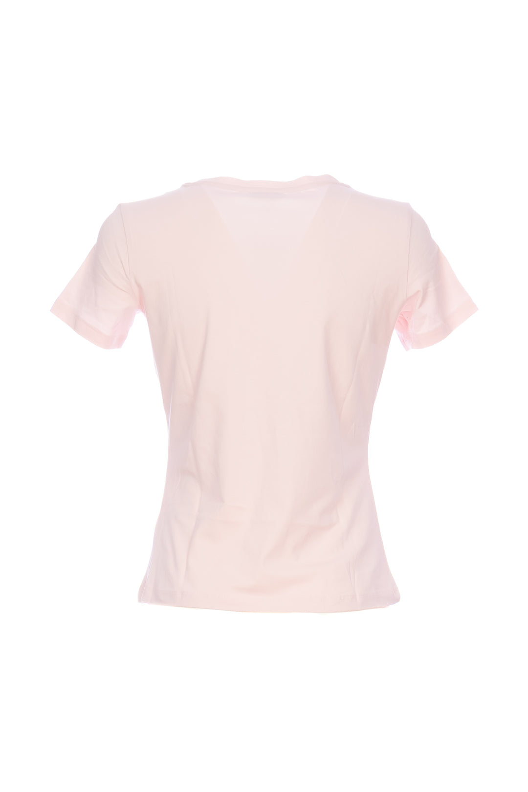 FRACOMINA T-shirt regular rosa in jersey stretch con strass - Mancinelli 1954