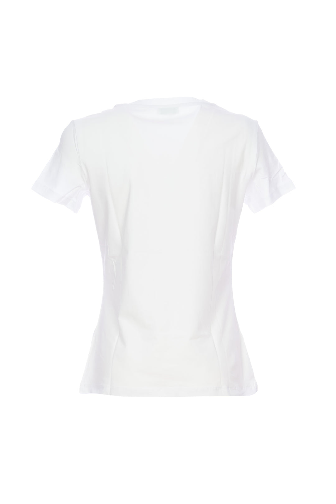 FRACOMINA T-shirt regular bianca in jersey con strass - Mancinelli 1954