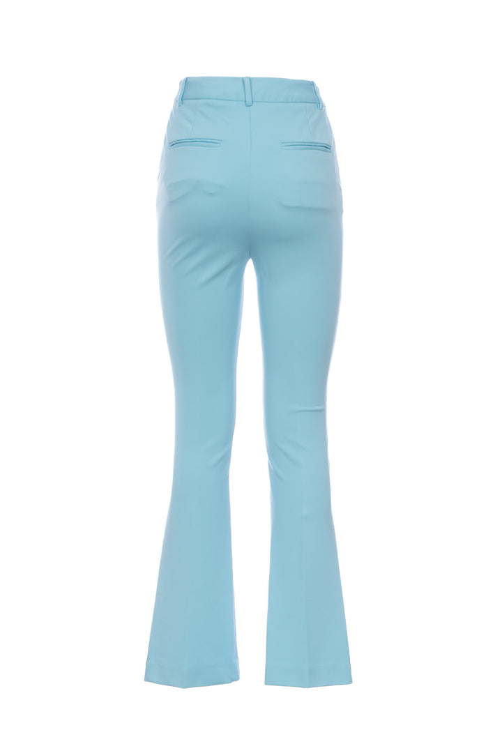 FRACOMINA Pantaloni bootcut azzurri in tessuto tecnico - Mancinelli 1954