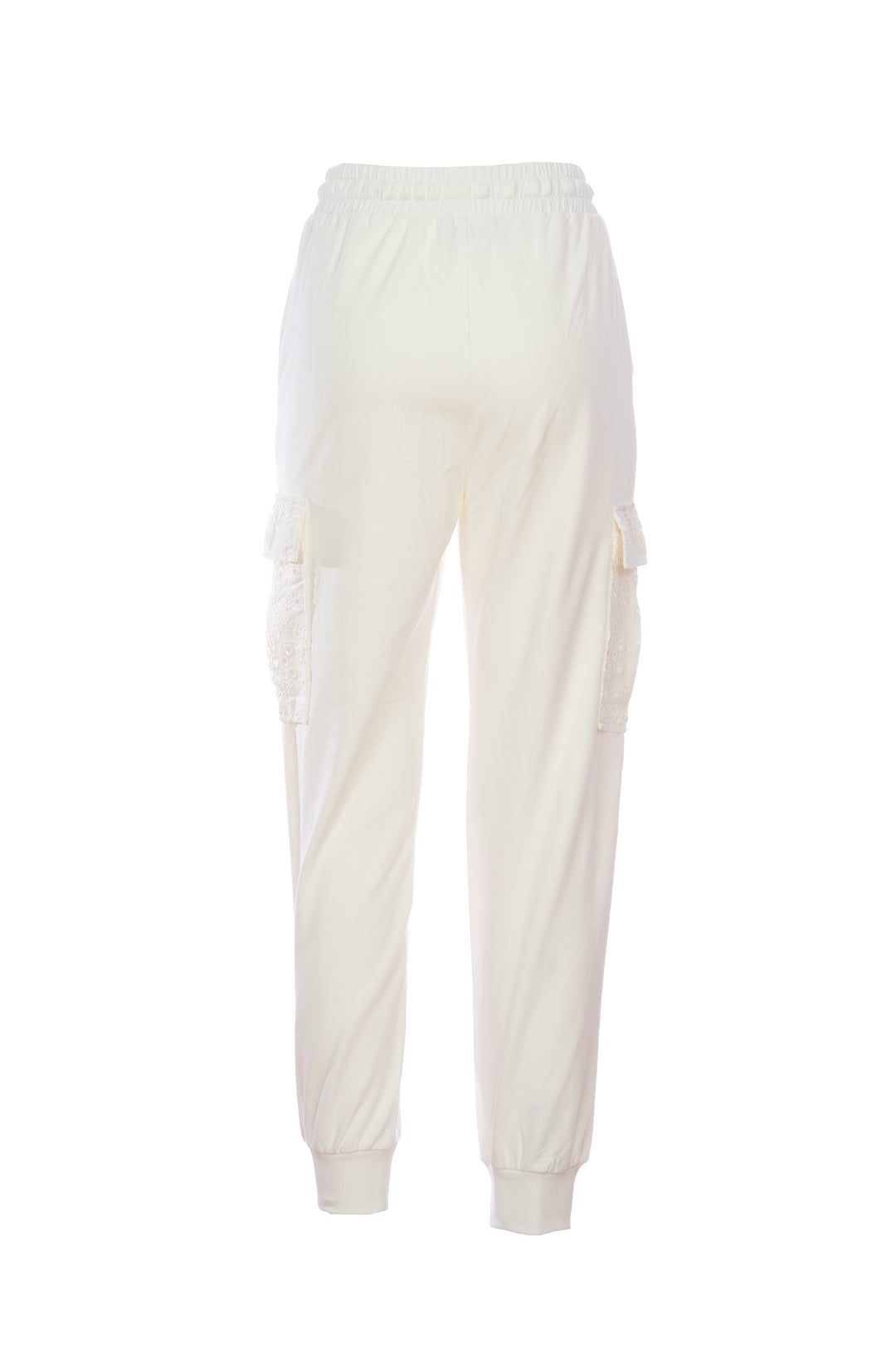 Pantalon jogger Regular en molleton crème