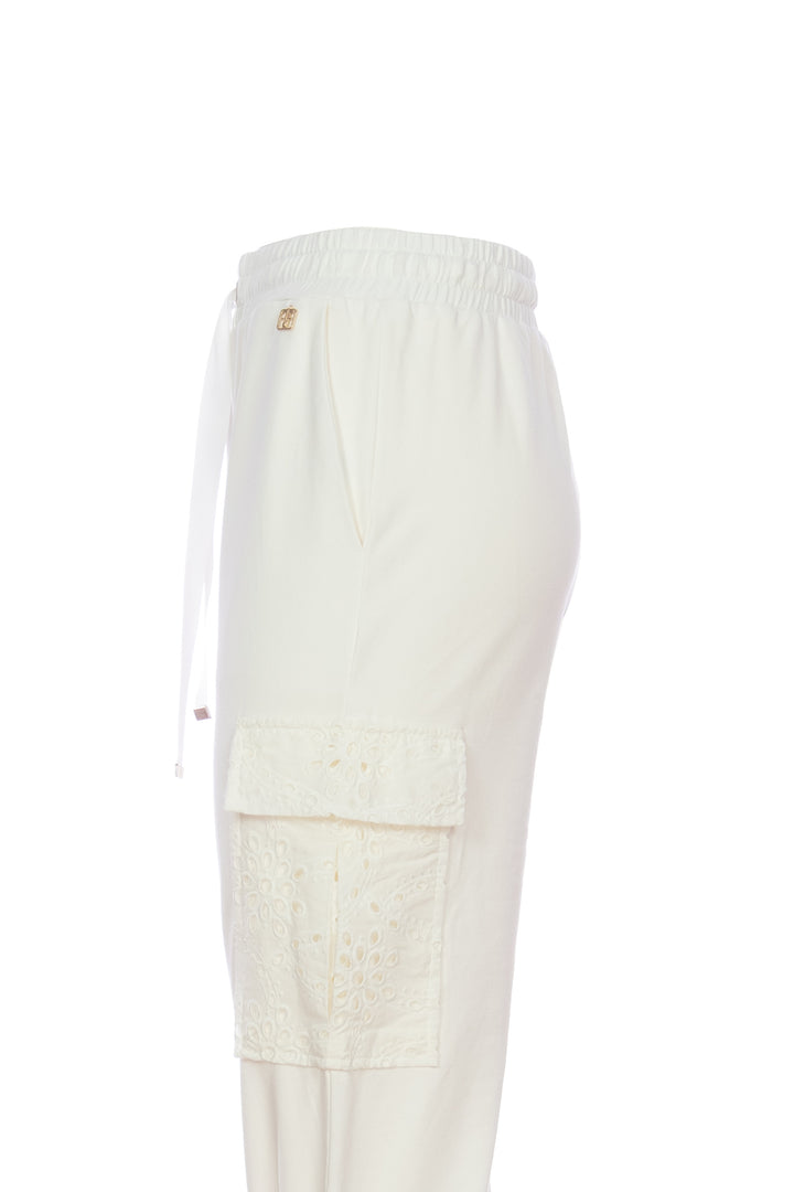 Pantalon jogger Regular en molleton crème