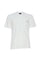 T-shirt bianca in jersey di cotone con logo sul petto