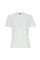 T-shirt bianca in jersey di cotone con logo ricamato