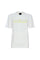 T-shirt bianca in jersey di cotone con logo ricamato