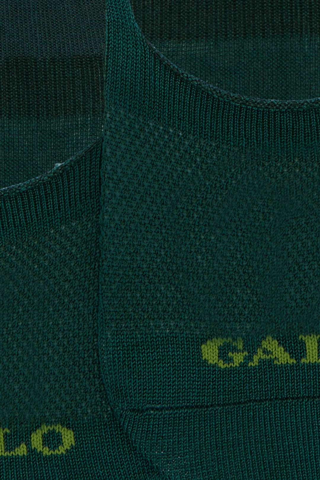 GALLO Solette accollate cotone verde tinta unita - Mancinelli 1954