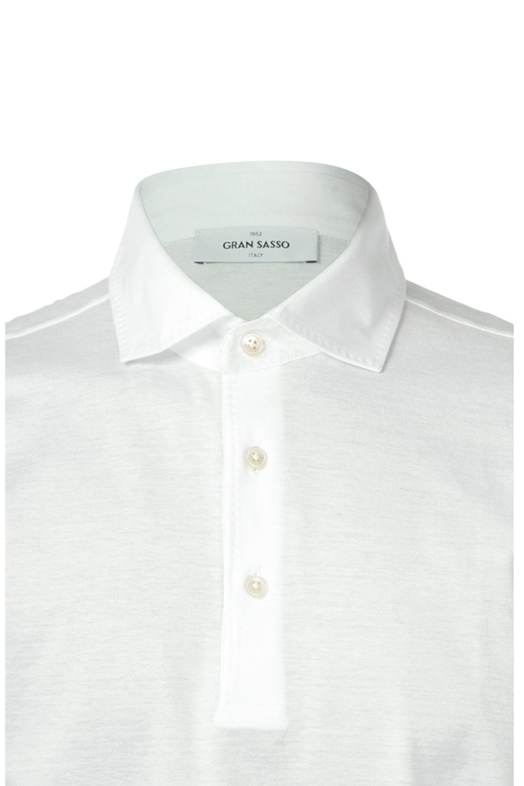 White Scottish thread polo shirt