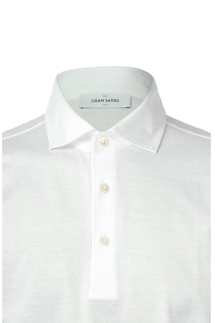White Scottish thread polo shirt