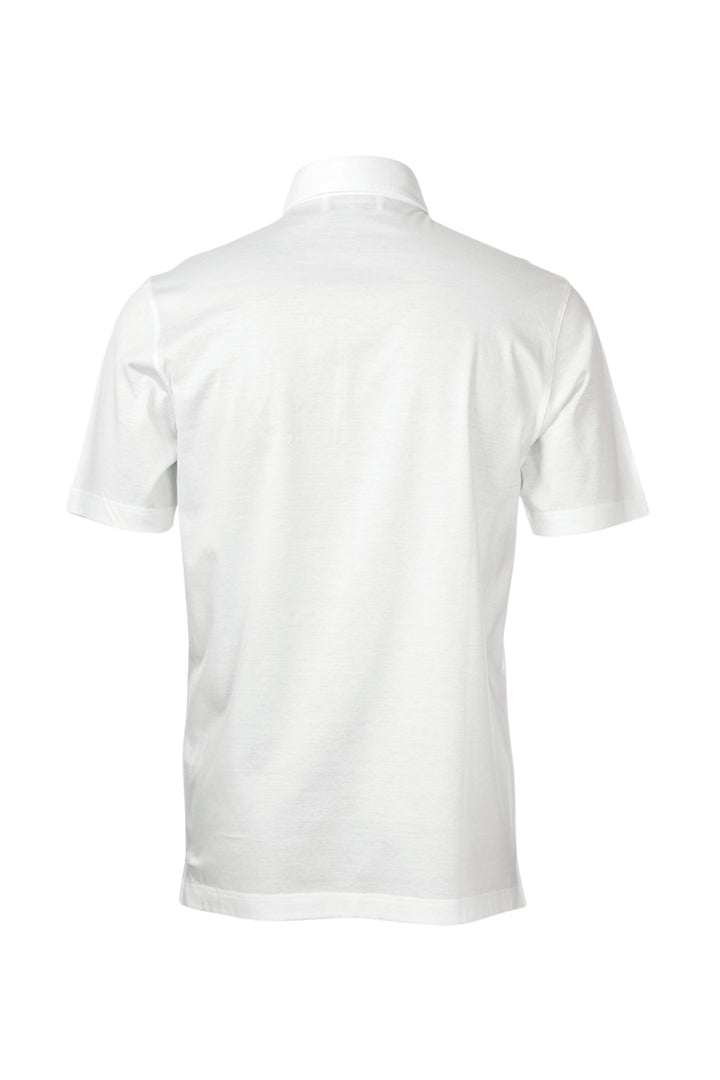 White Scottish thread polo shirt