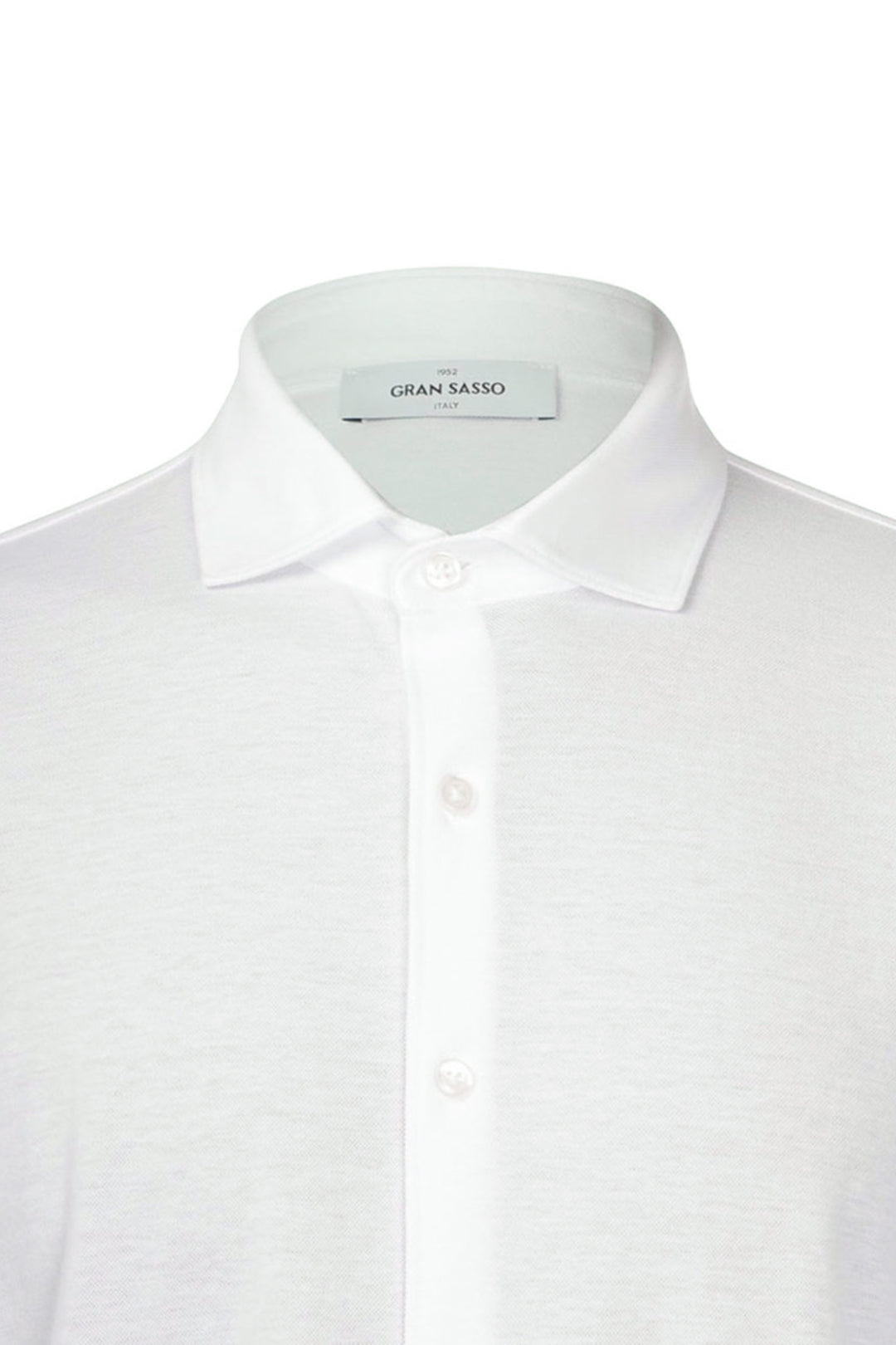 Camicia bianca in piquet di cotone light