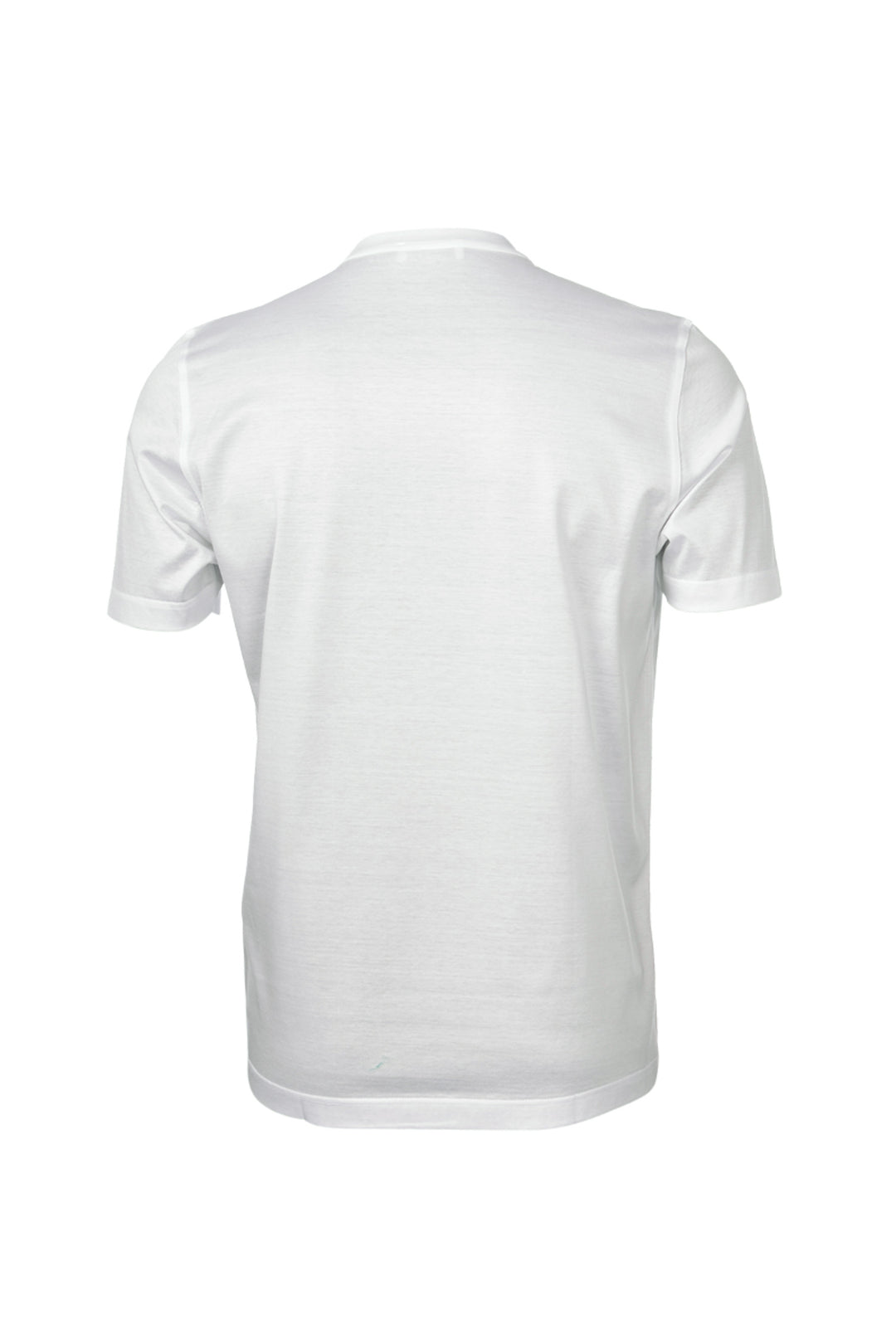 T-shirt blanc en fil d'Ecosse