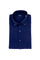 Camicia slim button down blu scuro in cotone seersucker