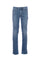 Jeans 5 tasche “JOHN” in denim stretch con toppa
