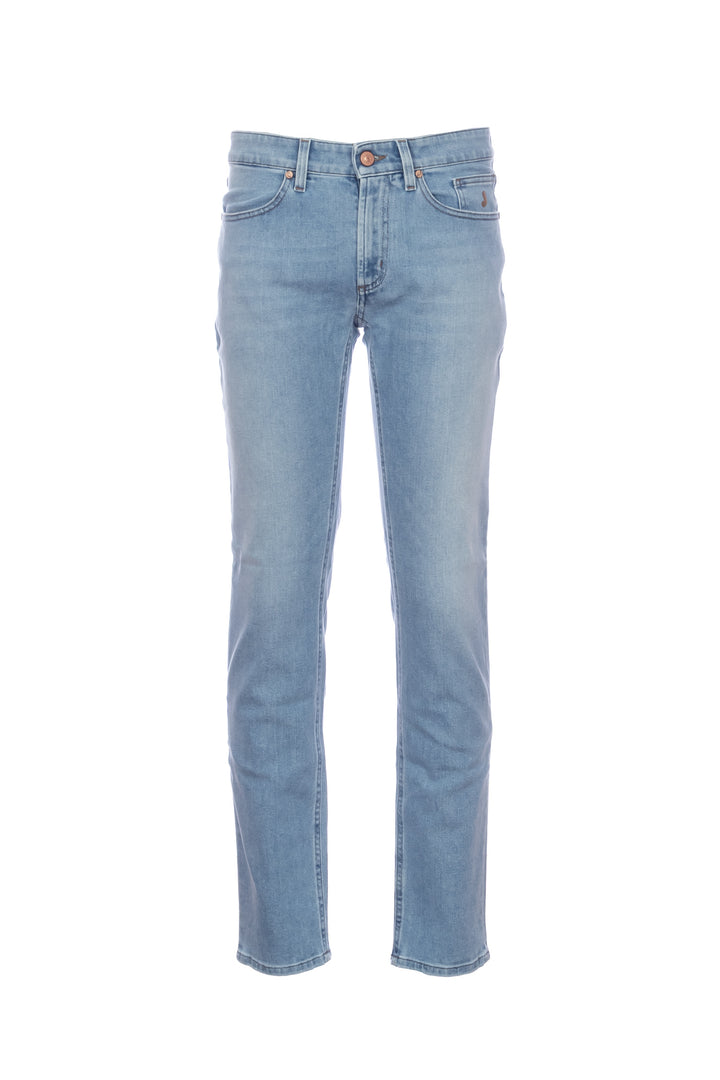 JECKERSON Jeans 5 tasche “JORDAN” in denim stretch lavaggio chiaro - Mancinelli 1954