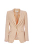 Veste cintrée à simple boutonnage vieux rose