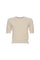 T-shirt girocollo gesso in maglia