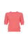 T-shirt girocollo corallo in maglia