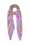 Wisteria scarf with all-over logo print