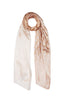 Étole jacquard dégradé rose poudré