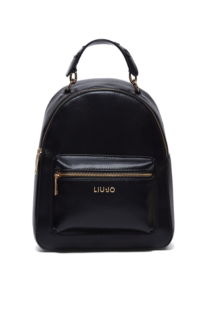 Sac à dos éco-durable noir effet foulonné