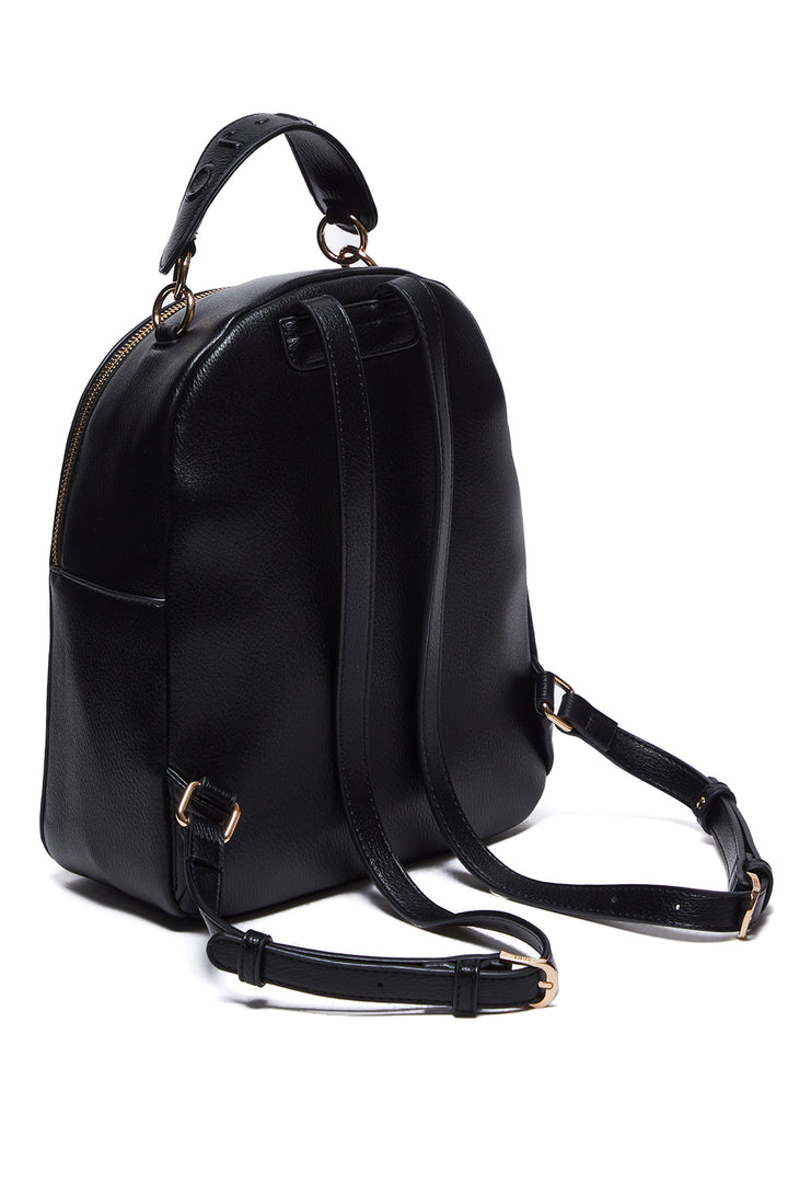 Sac à dos éco-durable noir effet foulonné