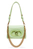 Borsa piccola LaPuffy verde con tracolla rimovibile