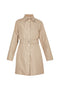 Trench beige con cintura