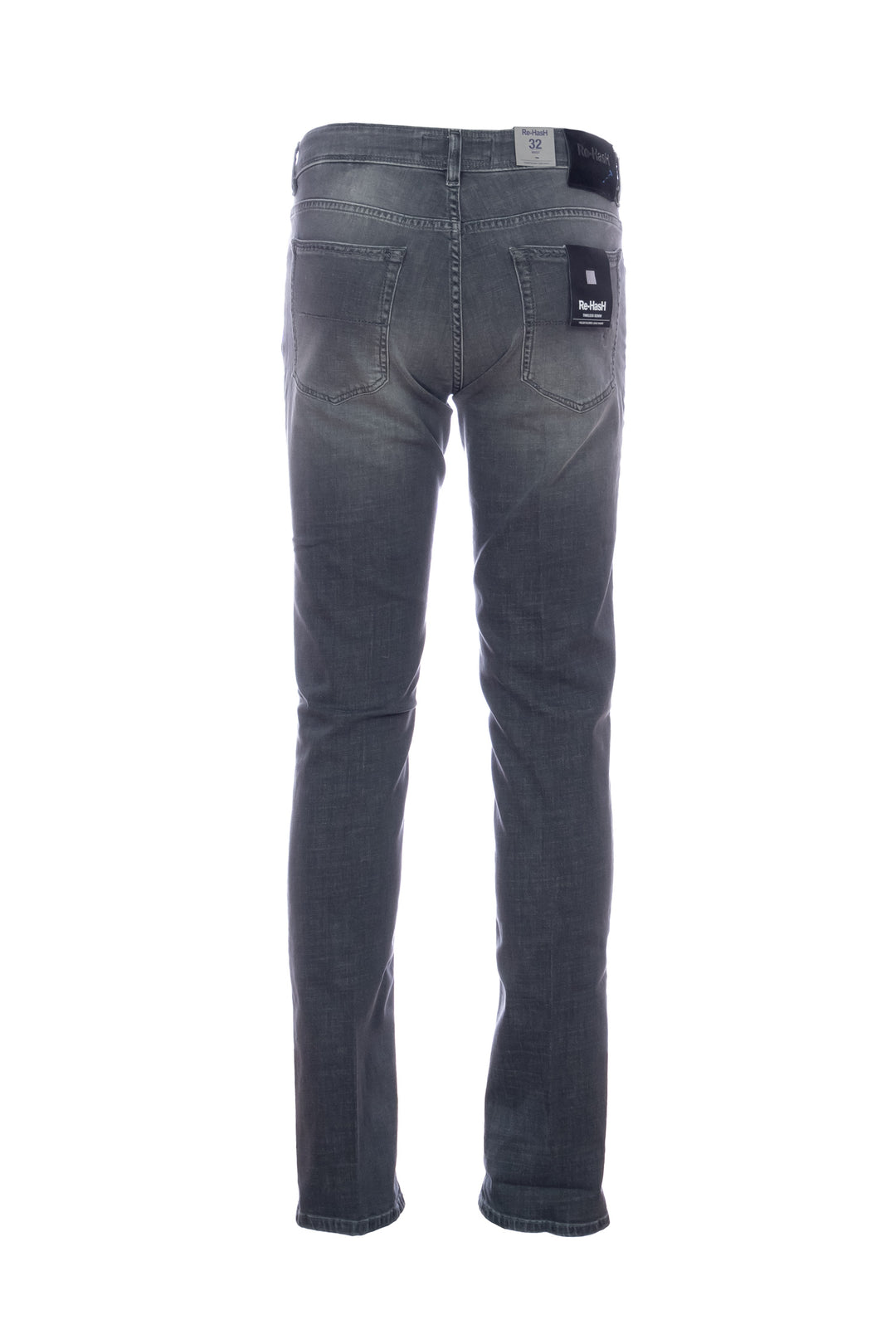 RE-HASH Jeans 5 tasche “RUBENS-Z” in denim nero - Mancinelli 1954