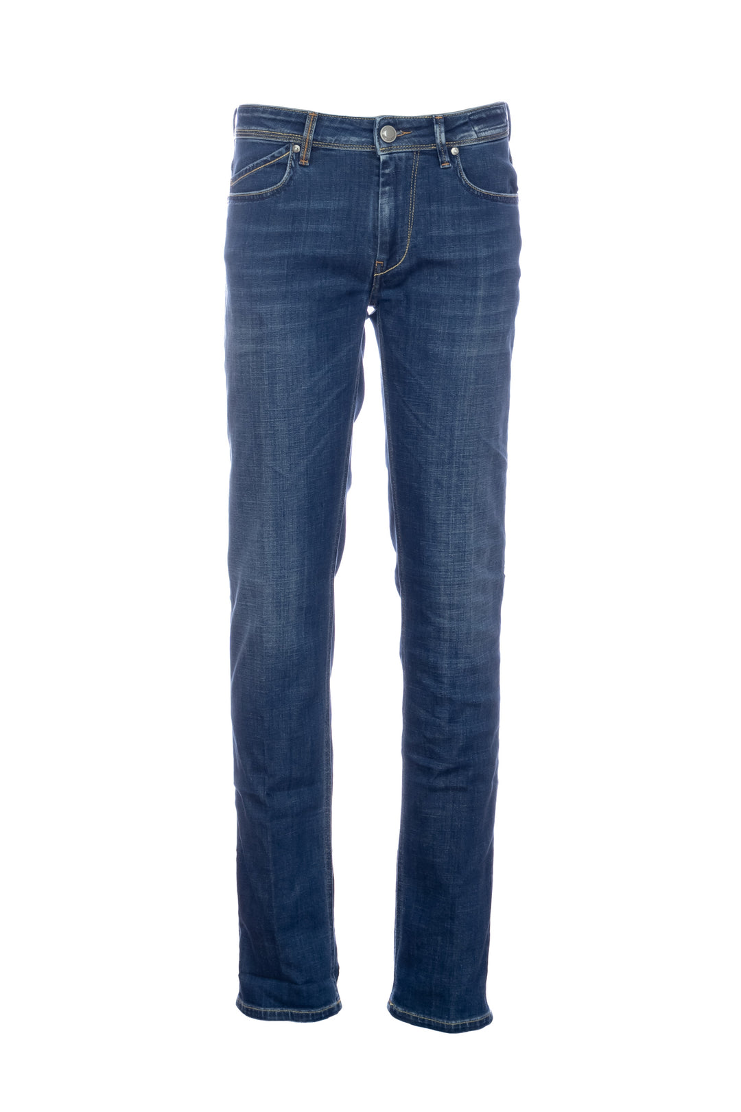 RE-HASH Jeans 5 tasche “RUBENS-Z” in denim stretch 9oz lavaggio medio - Mancinelli 1954