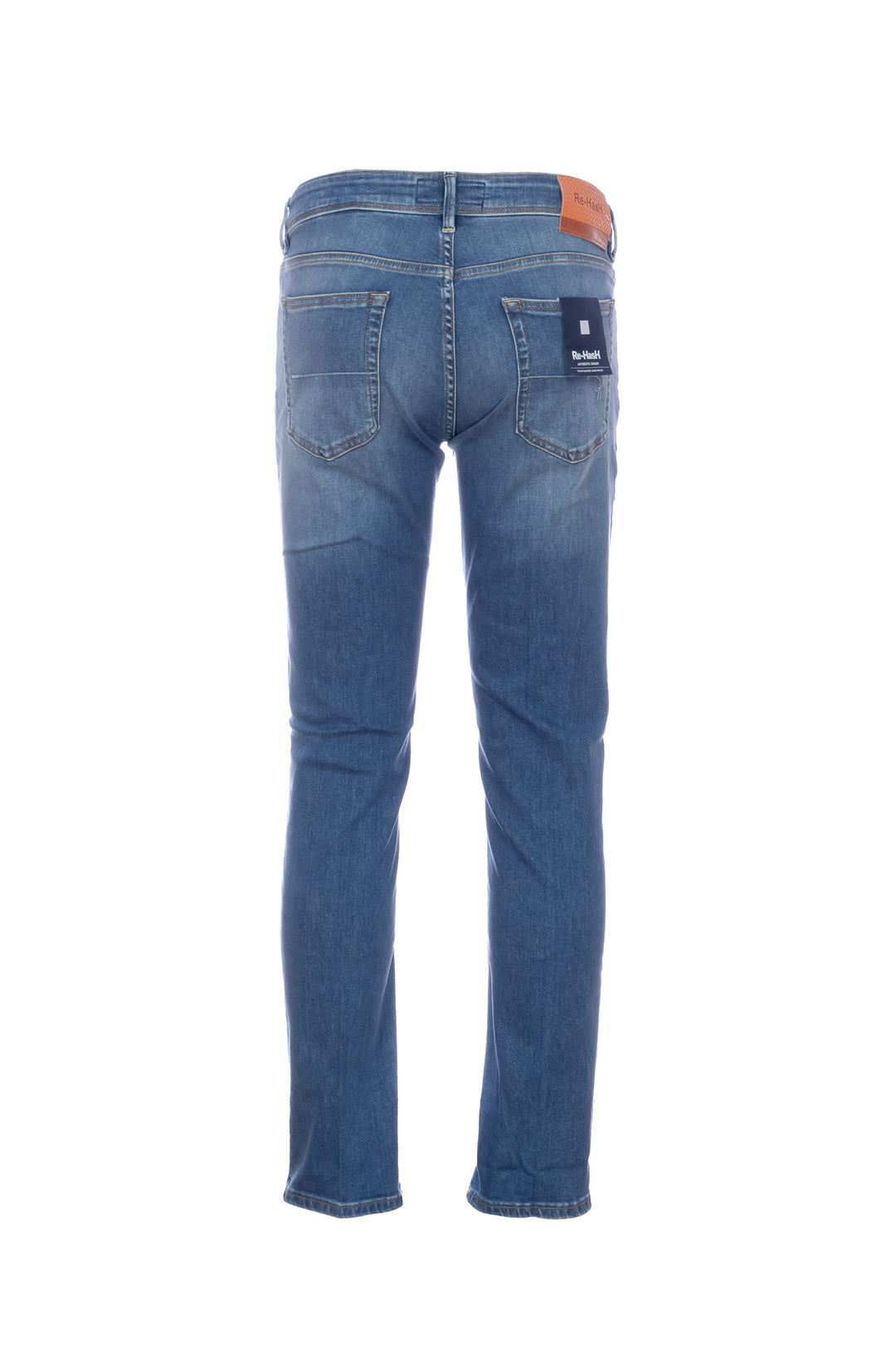 RE-HASH Jeans 5 tasche “RUBENS-30” in denim stretch lavaggio chiaro - Mancinelli 1954