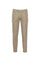 Pantalone chinos “MUCHA-P1C” sabbia a righe in cotone e lino con risvolto
