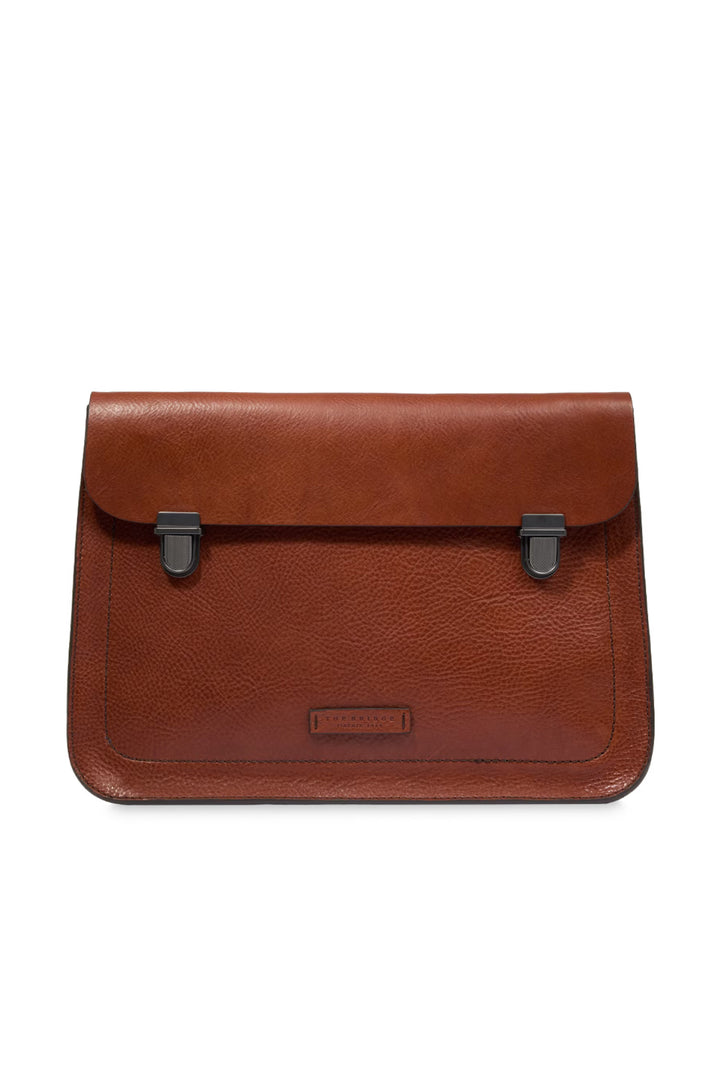 Brown leather laptop case