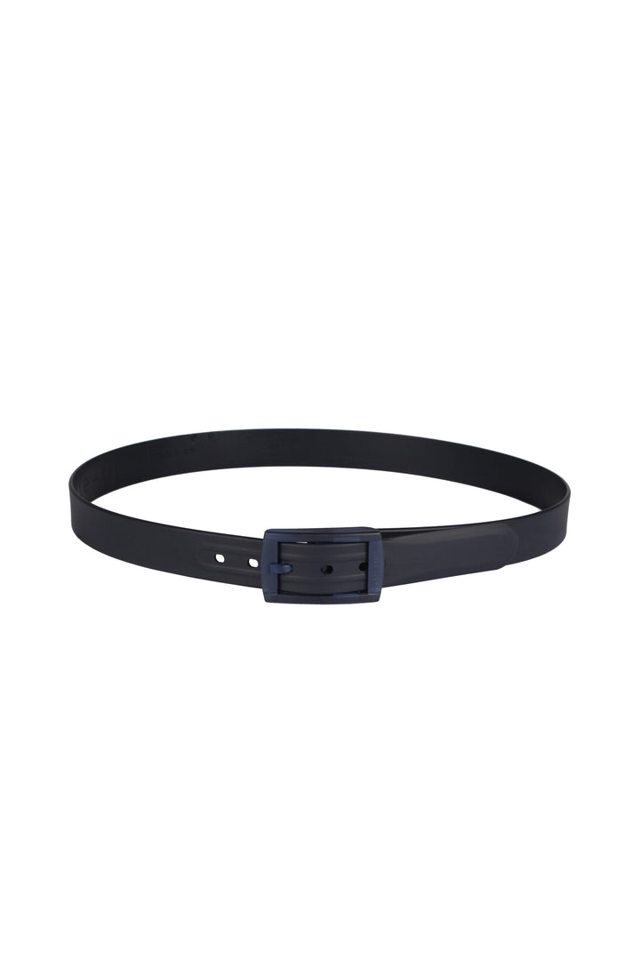 Basic solid color midnight blue belt