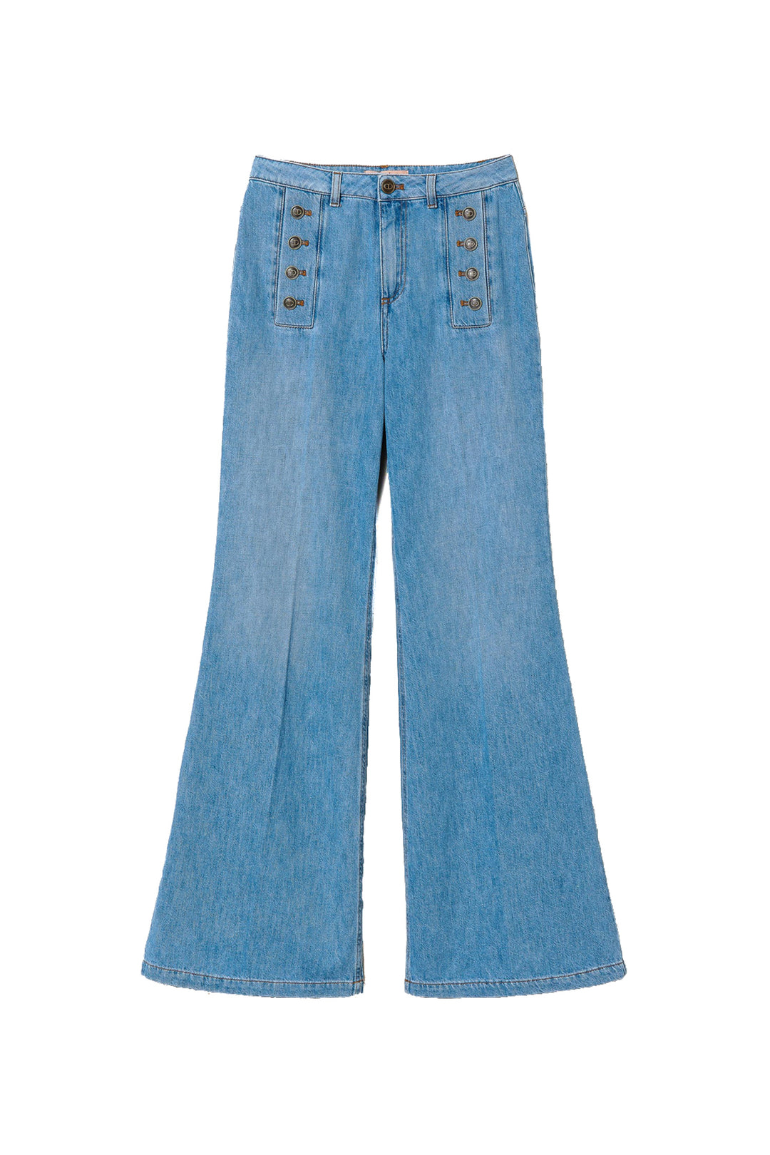 TWINSET Jeans flare con bottoni décor - Mancinelli 1954