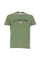 T-shirt verde militare in cotone con stampa U.S. Polo Assn.