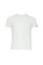 T-shirt bianca in cotone stretch con logo USPA sul petto