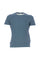 T-shirt blu avio in cotone supima premium quality con logo