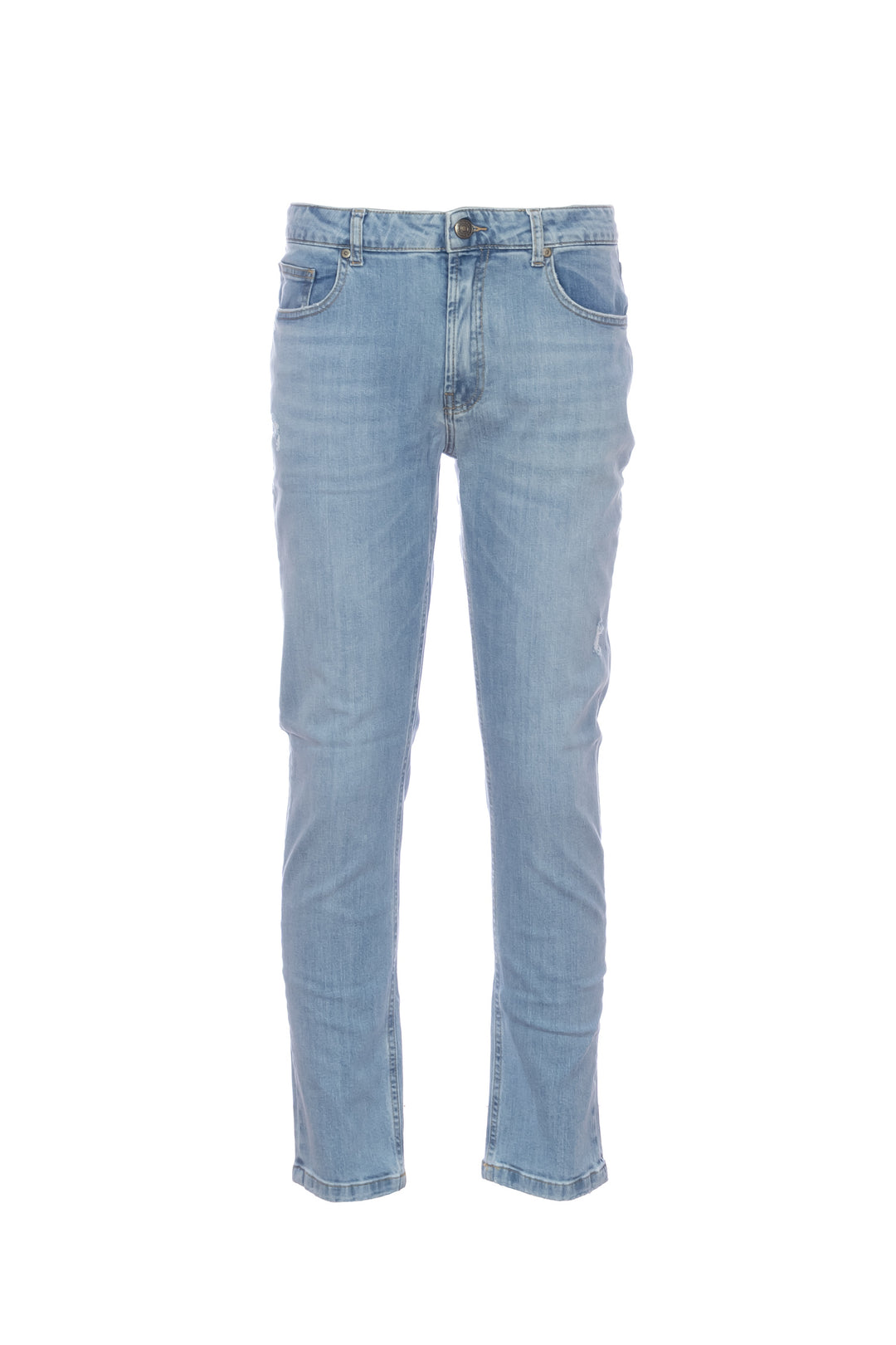 YAN SIMMON Jeans 5 tasche “BEN” in cotone stretch lavaggio chiaro - Mancinelli 1954
