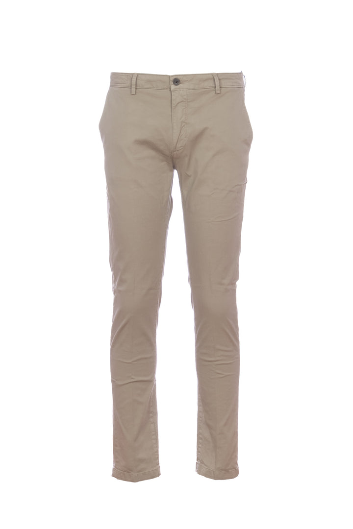 “STORY” mud trousers in stretch cotton gabardine