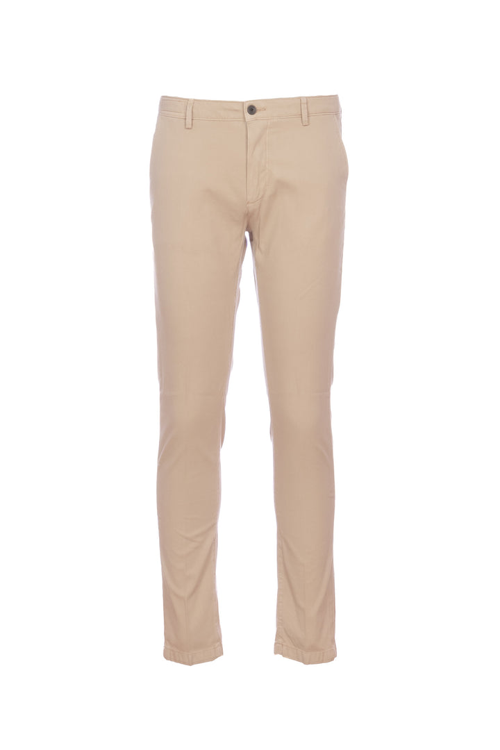 Pantalone “STORY” biscotto in misto cotone e tencel