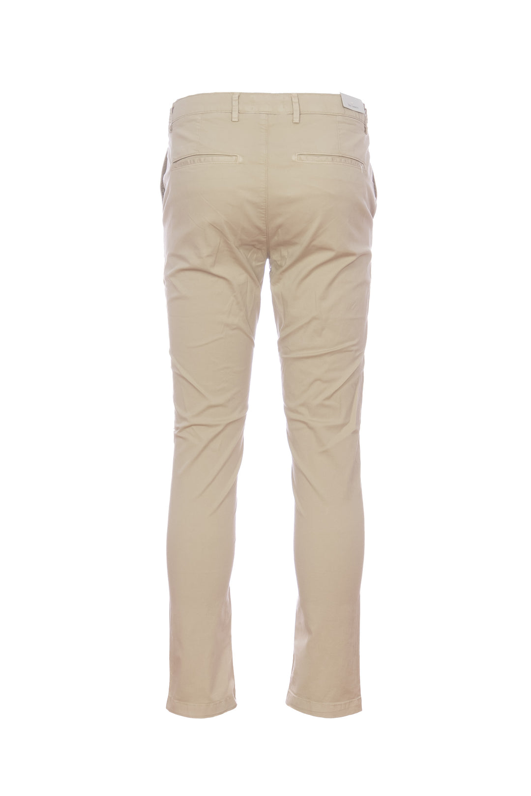 Pantalone “STORY” beige in gabardina di cotone elasticizzato