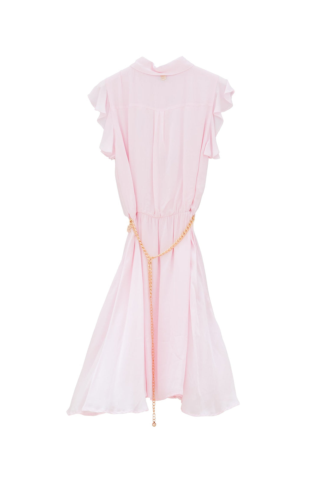 FRACOMINA Abito regular chemisier midi rosa con seta - Mancinelli 1954