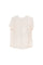 Top regular sabbia con seta