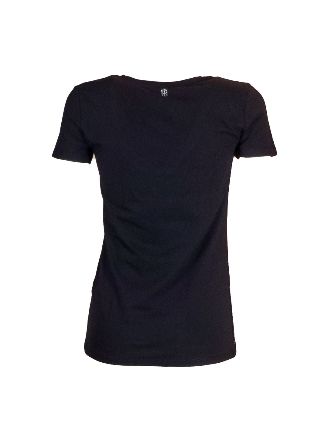 FRACOMINA T-shirt slim nera in jersey di cotone stretch - Mancinelli 1954