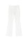 Pantalone bootcut crema con vita regolare